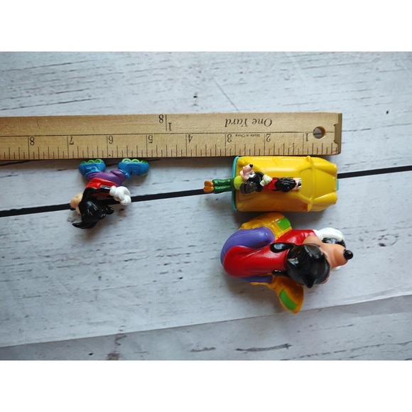 Goof Troop Goofy Movie Bowler Car Action Figure Toys 1992 Burger King Lot Of 3 - Picture 9 of 9